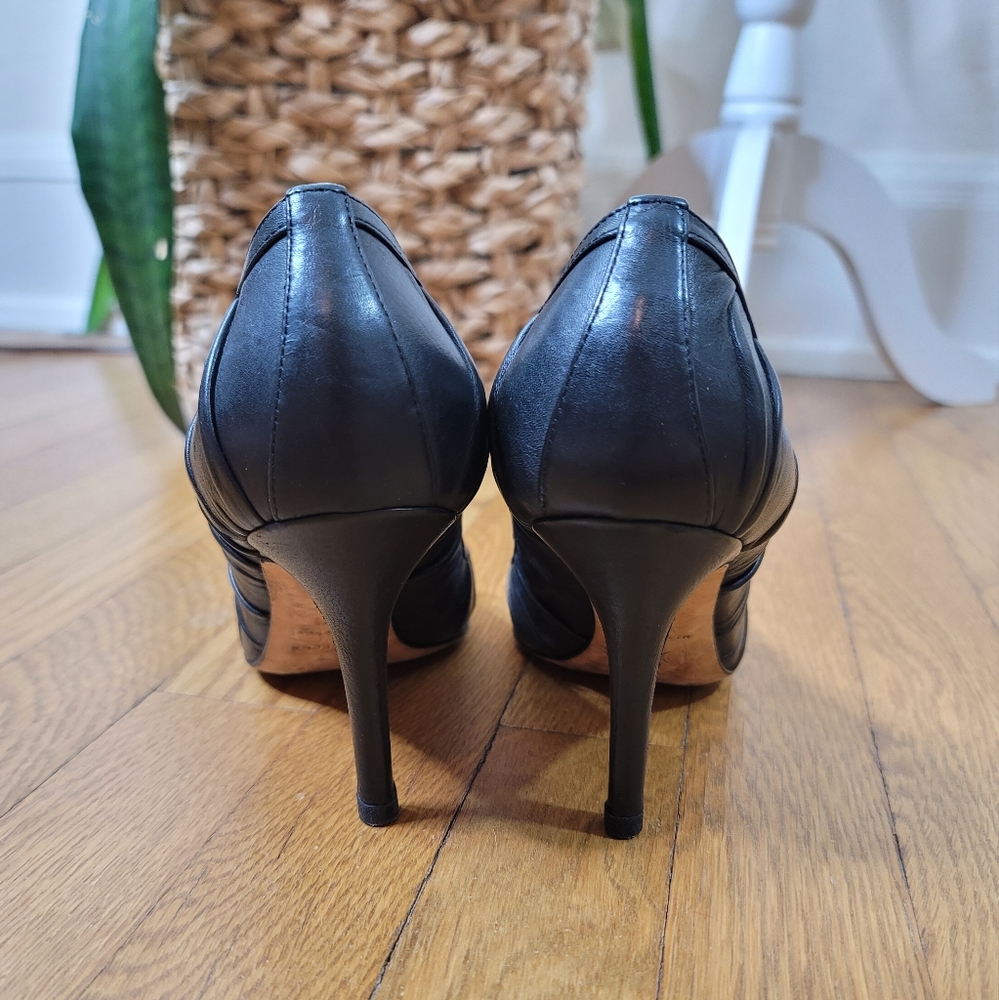 VTG Christian Dior Ruched Leather Pumps - Picture 7 of 15